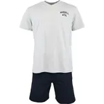 Russell Athletic SET TEE SHORT Pánský pyžamový set, šedá, velikost XXL