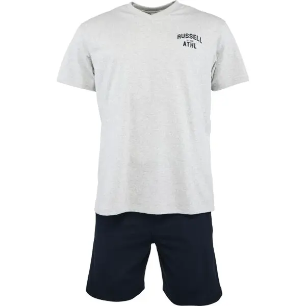 Russell Athletic SET TEE SHORT Pánský pyžamový set, šedá, velikost XXL