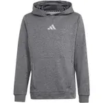 adidas TRAINING HEATHER HOODIE KIDS Detská mikina, tmavo sivá, veľkosť