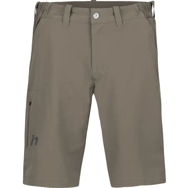 Hannah WORTH Pánské strečové šortky, hnědá, velikost