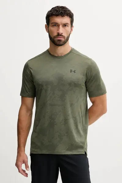Tréninkové tričko Under Armour pánské, zelená barva, 1390047