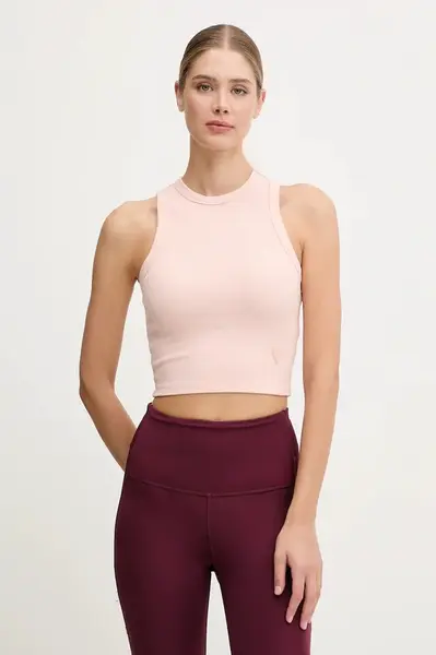 Guess crop top dámský s viskózou EDIE