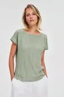 Marisse Olive Short-Sleeved Blouse