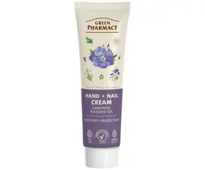 Krém na ruce a nehty s heřmánkem a lněným olejem Green Pharmacy Hand And Nail Cream Camomile - 100 ml