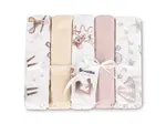 SENSILLO Tetra pleny Basic 70×80 cm Mouse pink - sada 5 ks, 100% bavlna