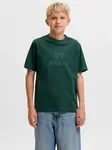 Jack & Jones Junior Tričko 'JORFREDERIKSBERG'  tmavozelená
