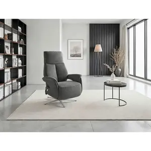 Sit & More RELAXAČNÍ KŘESLO, textil, tmavě šedá