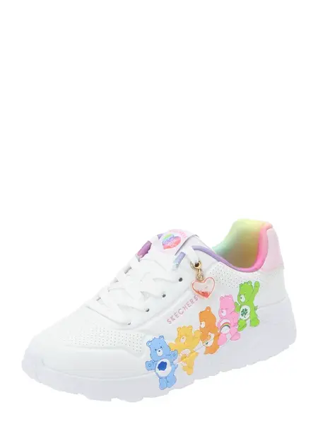 SKECHERS Tenisky 'UNO LITE - CARE BEARS BFFS'  modrá / zelená / ružová / biela