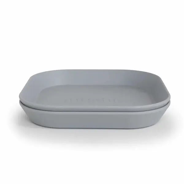 Mushie hranatý tanier 2ks - Cloud