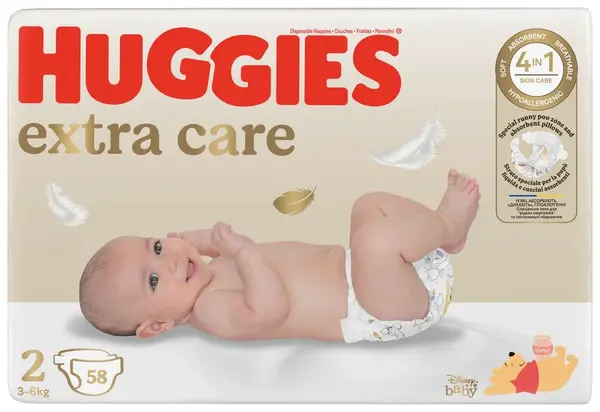 HUGGIES plienky Extra Care 2