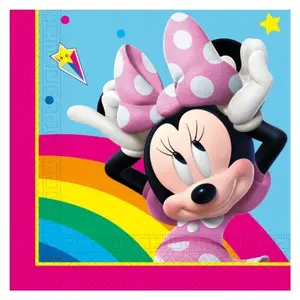 Ubrousky papírové Minnie duha 33x33 cm 20 ks