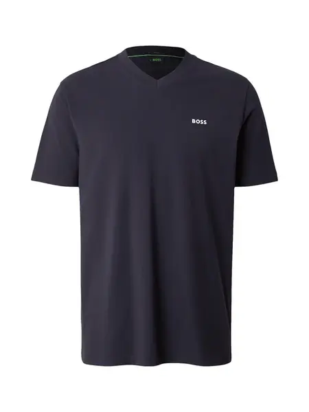 BOSS Tričko  námornícka modrá / biela