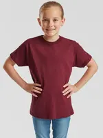 Burgundy Children's T-shirt Original Fruit of the Loom