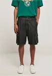 Organic Denim Cargo Shorts černé seprané