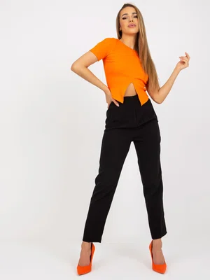 Dámské kalhoty Fashionhunters Black