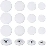 100Pcs 4 Styles 1-Hole Cloth Buttons