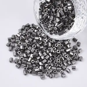 8/0 Two Cut Glass Seed Beads