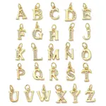 Brass Micro Pave Cubic Zirconia Charms
