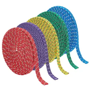 5Pc 5 Colors Dots Pattern Rubber with Polyester Elastic Cord