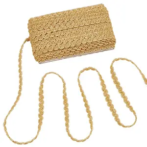 Polyester Braided Lace Trim Ribbon for Curtain Sofa Decoration
