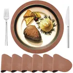 6Pcs Leather Placemats