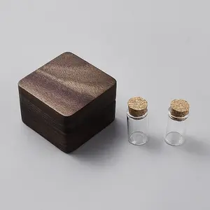 Square Wood Magnetic First Curl Keepsake Boxes
