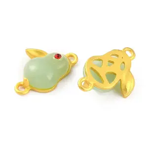 Glass Alloy Connector Charms