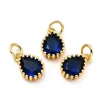 Brass Micro Pave Cubic Zirconia Pendants