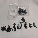 14Pcs 7 Styles Cat Theme Acrylic Pendants