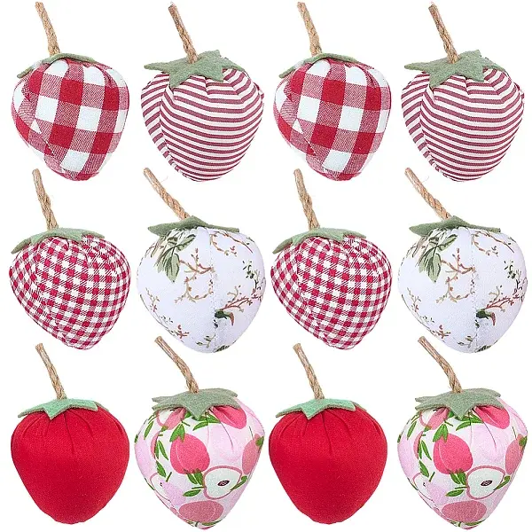 12Pcs 6 Styles Cotton Ornament Accessories