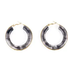 1 Pair 304 Stainless Steel Hoop Earrings