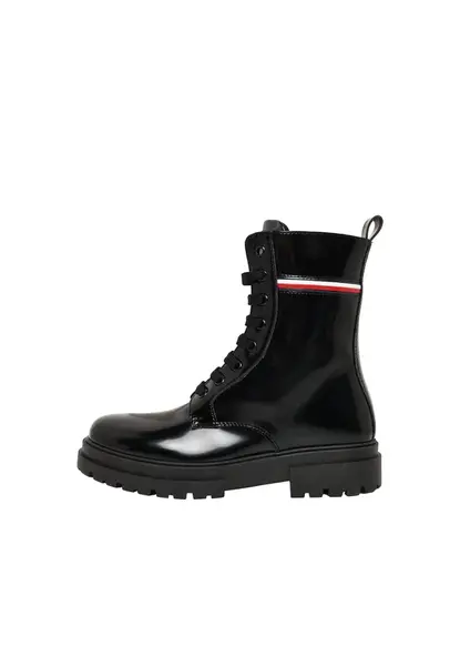 TOMMY HILFIGER Čižmy 'KESSY'  červená / čierna / biela