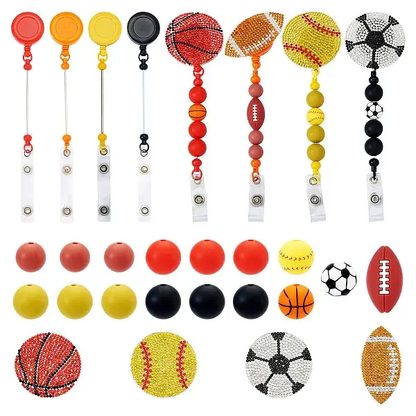 Plastic Beadable Badge Reels
