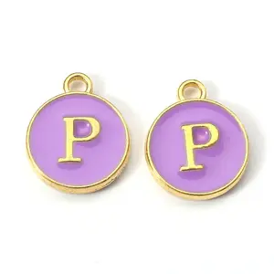 Golden Plated Alloy Enamel Charms