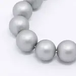 Round Shell Pearl Frosted Beads Strands