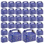 12Pcs Ring Printed Cardboard Paper Packing Boxes with Die Cut Hole Handles