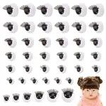 24 Pairs 6 Styles Plastic Doll Eye Patch