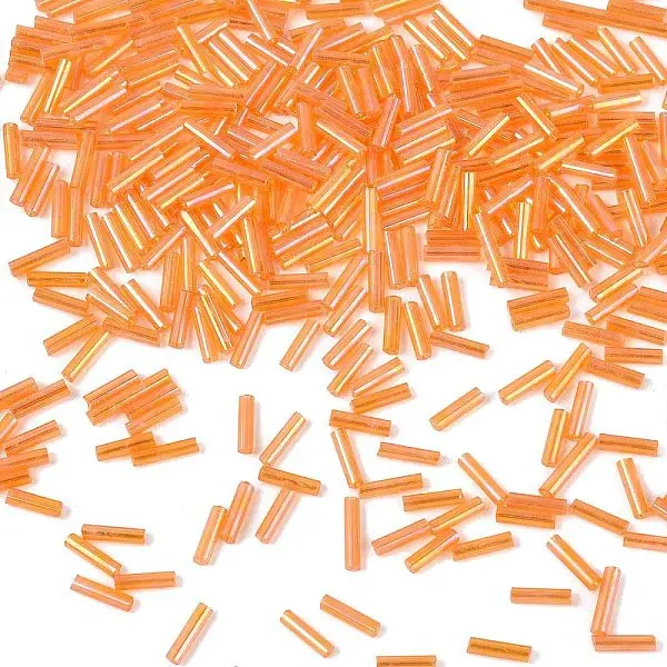 Glass Round Bugle Beads