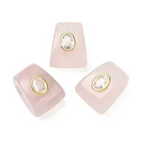 Natural Rose Quartz European Beads