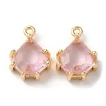 Real 18K Gold Plated Brass Micro Pave Cubic Zirconia Charms