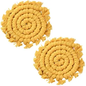 Bohemia Handmade Woven Cotton Coaster