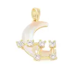 Brass Micro Pave Cubic Zirconia Pendants