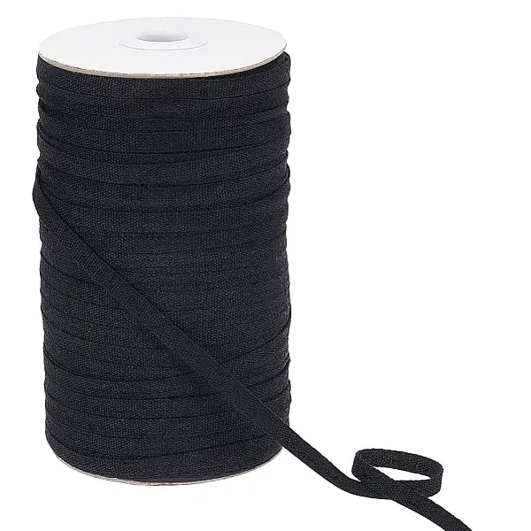 200M Cotton Linen Herringbone Ribbon