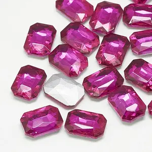 Pointed Back Glass Rhinestone Cabochons