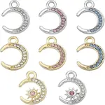 48Pcs 8 Style Alloy Pendants