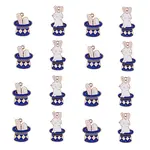 40Pcs 2 Style Zinc Alloy Enamel Pendants