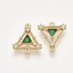 Brass Cubic Zirconia Links