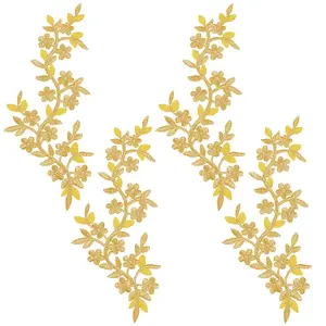 Plum Blosssom Cloth Computerized Embroidery Sew on Patches