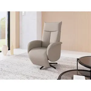 Sit & More RELAXAČNÍ KŘESLO, textil, šedohnědá