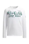 CAMP DAVID Tričko  zelená / biela